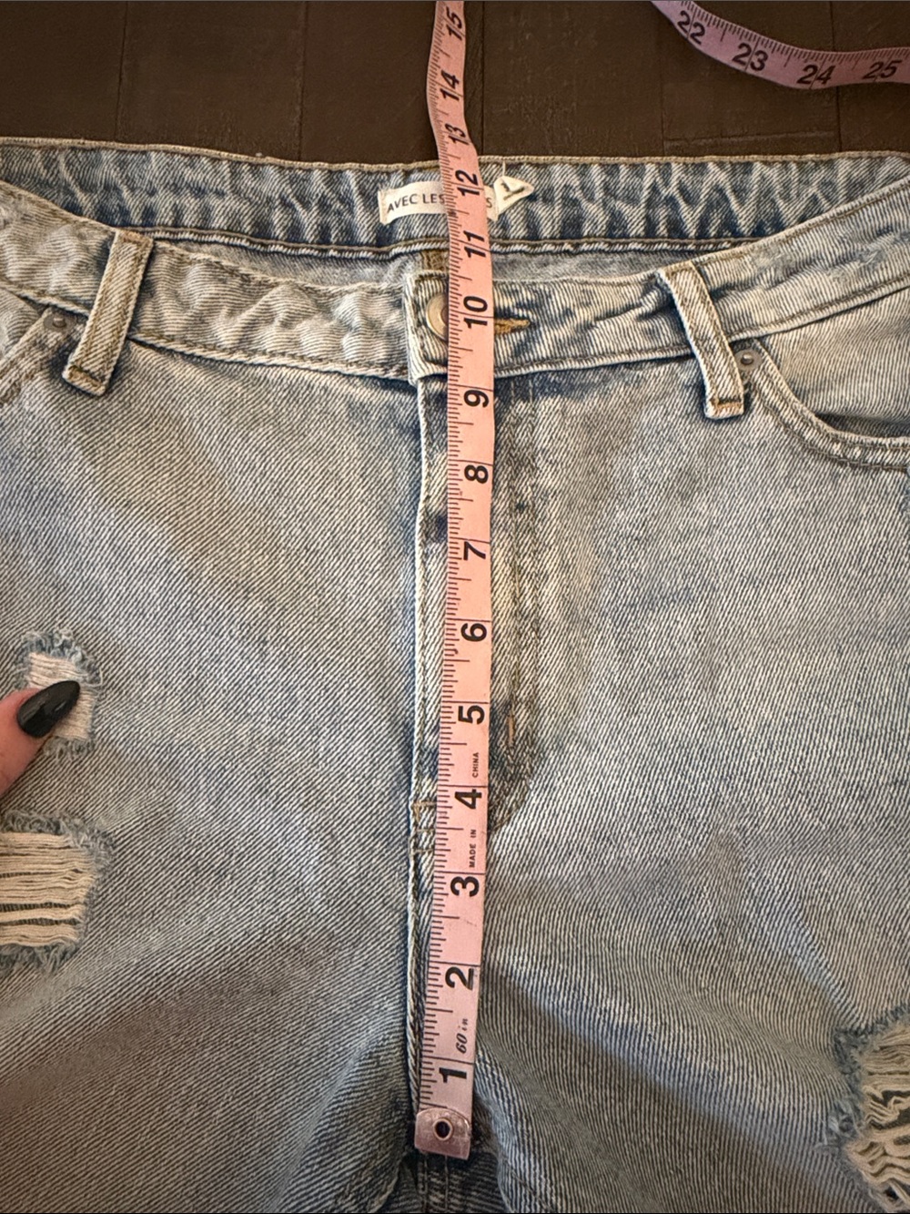 Anthropologie Avec Les Filles Light Blue Distressed Cropped Girlfriend Jeans - Picture 9 of 11